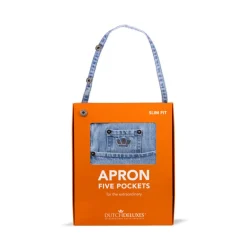 - Forklæde - Five Pockets Apron Slim Fit - Lys blå Denim^Dutchdeluxes Outlet