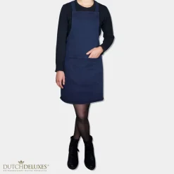 - Forklæde - Suspender Style - Denim Blue*Dutchdeluxes Hot