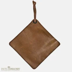 - Grydelap - Pot Holder - Vintage Cognac Læder*Dutchdeluxes Online