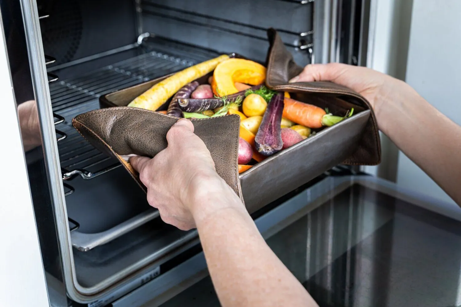 - Grydelap - Pot Holder - Vintage Brun Læder*Dutchdeluxes Clearance