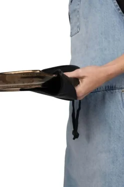 - Grydelap - Pot Holder - Sort Læder*Dutchdeluxes Hot