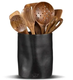 - Krukke til køkkenredskaber - Dented Crock - Sort*Dutchdeluxes