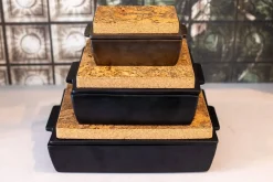 - Oven Dish Sæt - Rektangulær - Sort - 27x24 cm^Dutchdeluxes