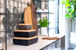 - Oven Dish Sæt - Rektangulær - Sort - 27x24 cm^Dutchdeluxes