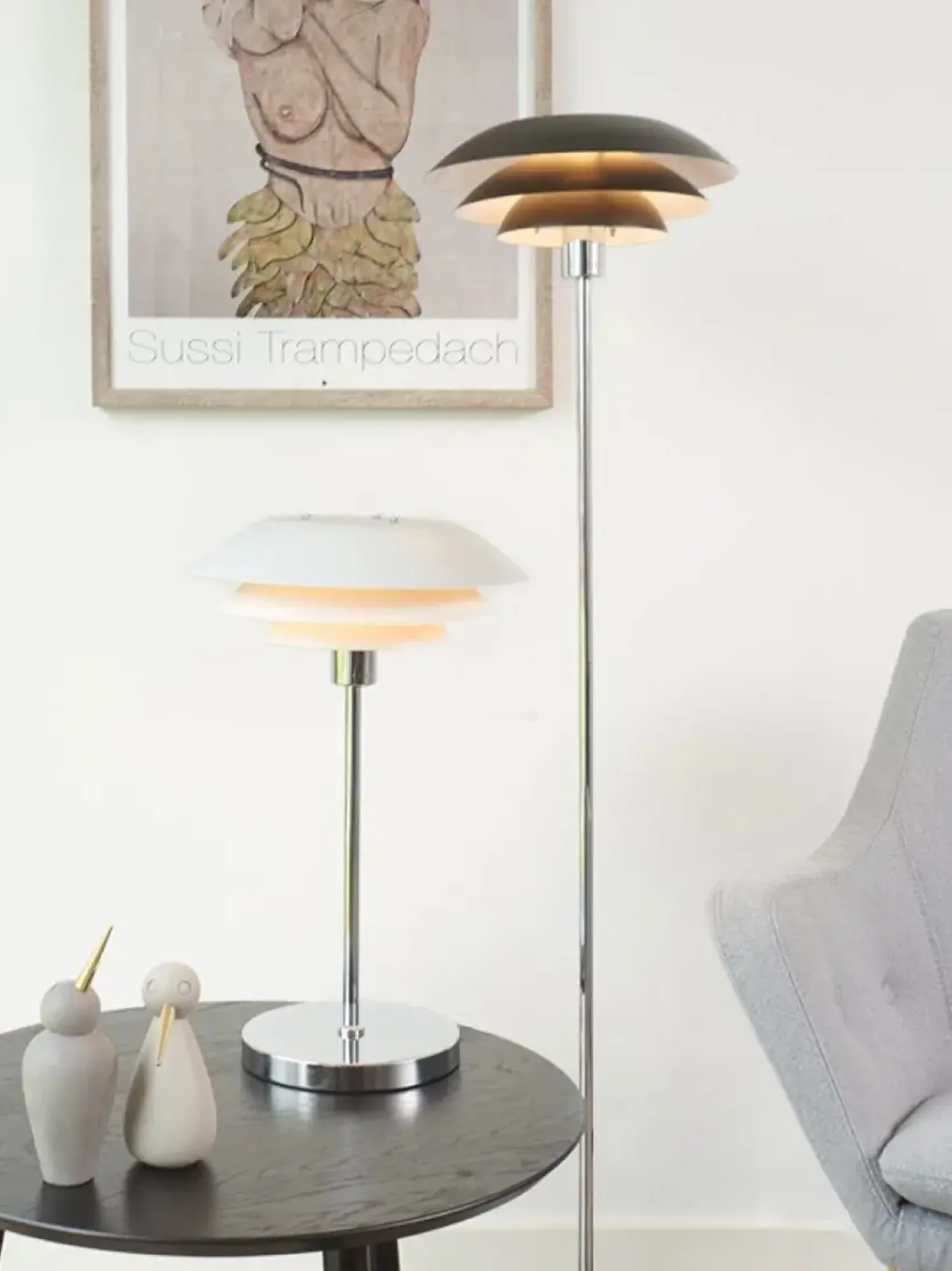 - DL31 Bordlampe - Mat hvid - 31x50 cm*Dyberg Larsen Sale