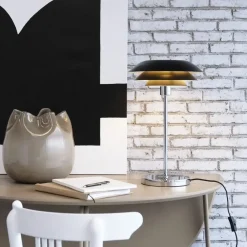 - DL31 Bordlampe - Mat sort, Ø: 31 cm x H: 50 cm^Dyberg Larsen Online