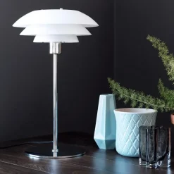 - DL31 Opal bordlampe - Opal/Krom*Dyberg Larsen Discount