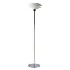 - DL31 Opal gulvlampe - Opal hvid og Krom, Ø: 31 cm x H: 133 cm*Dyberg Larsen Clearance