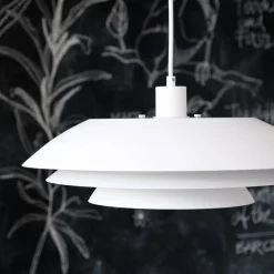 - DL45 pendel Lampe - Mat hvid, 45 cm x 13 cm^Dyberg Larsen Online