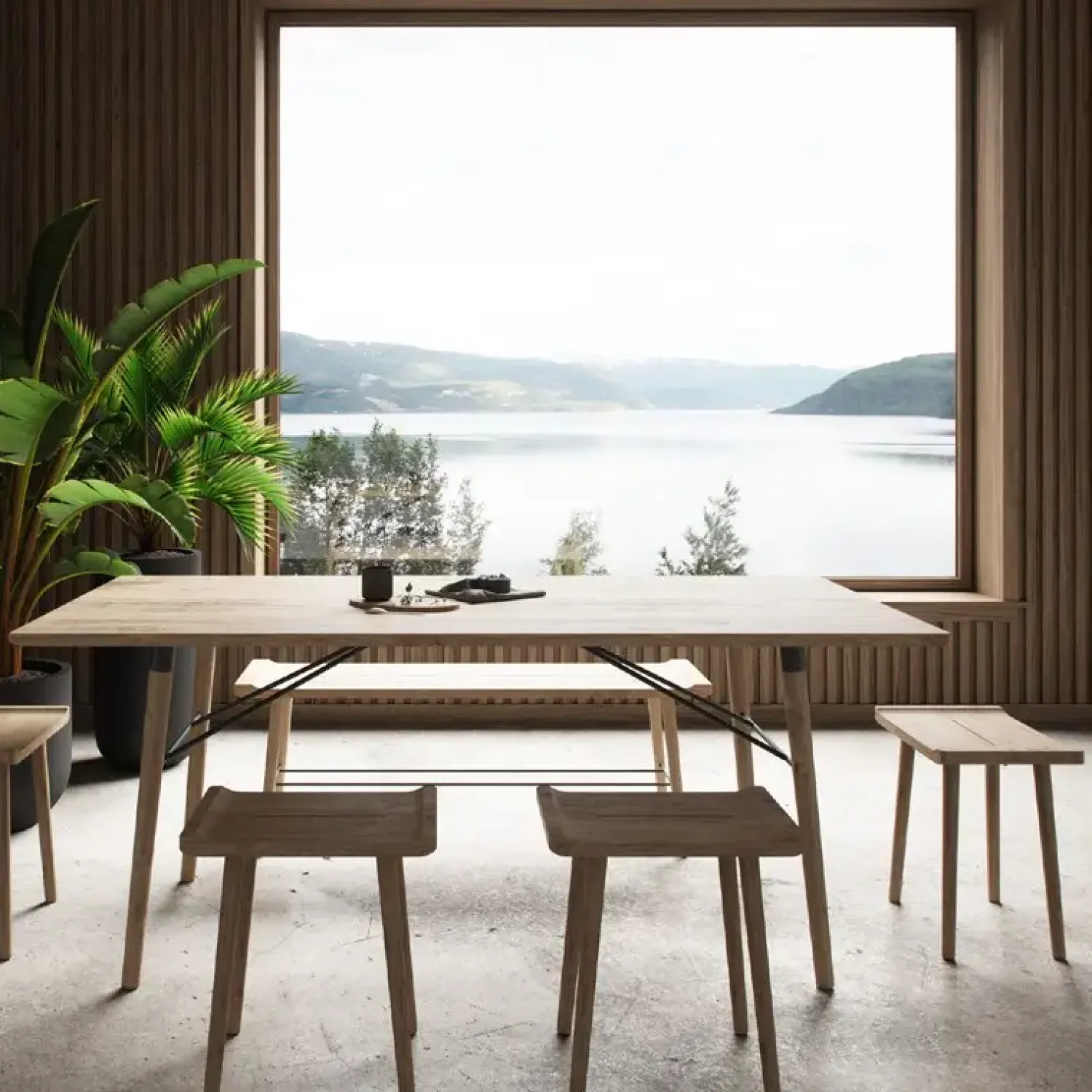 Ekta Living - Bænk - Scala - Smoked - Small*By Wirth Discount