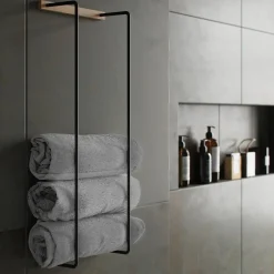 Ekta Living - Håndklædeholder - Towel Rack - Olieret Eg*By Wirth Discount