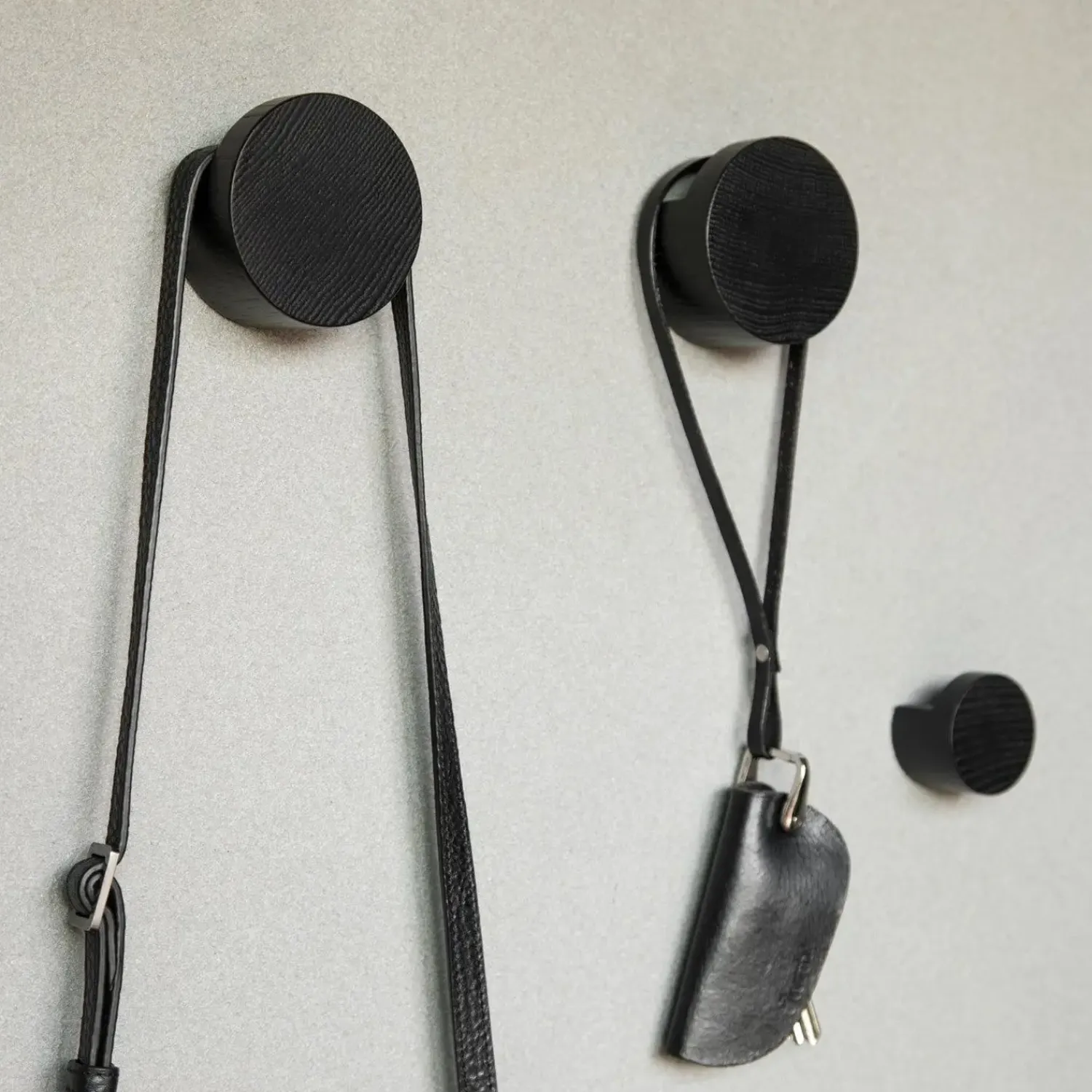 Ekta Living - Knage i sort eg - Wood Knot - Big - ø 7 cm*By Wirth Clearance