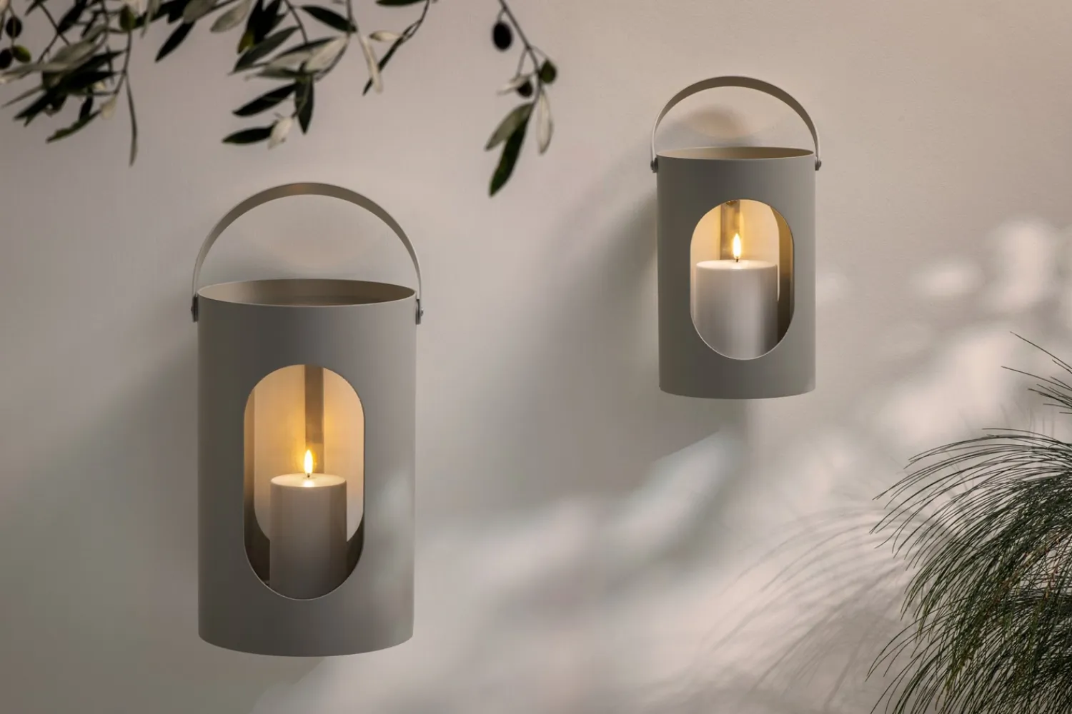 Ekta Living - Lanterne - Light House - Big - Lys grå*By Wirth Clearance