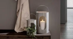 Ekta Living - Lanterne - Light House - Big - Lys grå*By Wirth Clearance