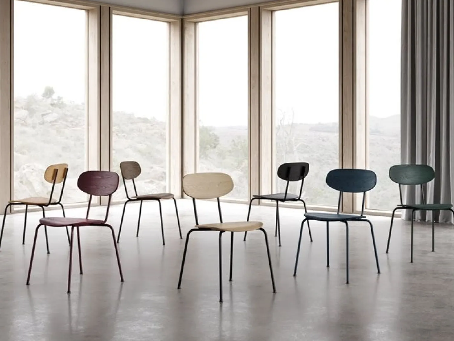 Ekta Living - Spisebordsstol - Scala - Sort^By Wirth New