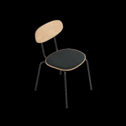 Ekta Living - Spisebordsstol - Scala - Olieret, Tekstil - Mørk grå^By Wirth Best