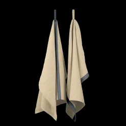 Ekta Living - Viskestykker - 2 stk. - Taupe/Blue*By Wirth Best