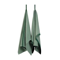 Ekta Living - Viskestykker - 2 stk. - Green/Green*By Wirth New