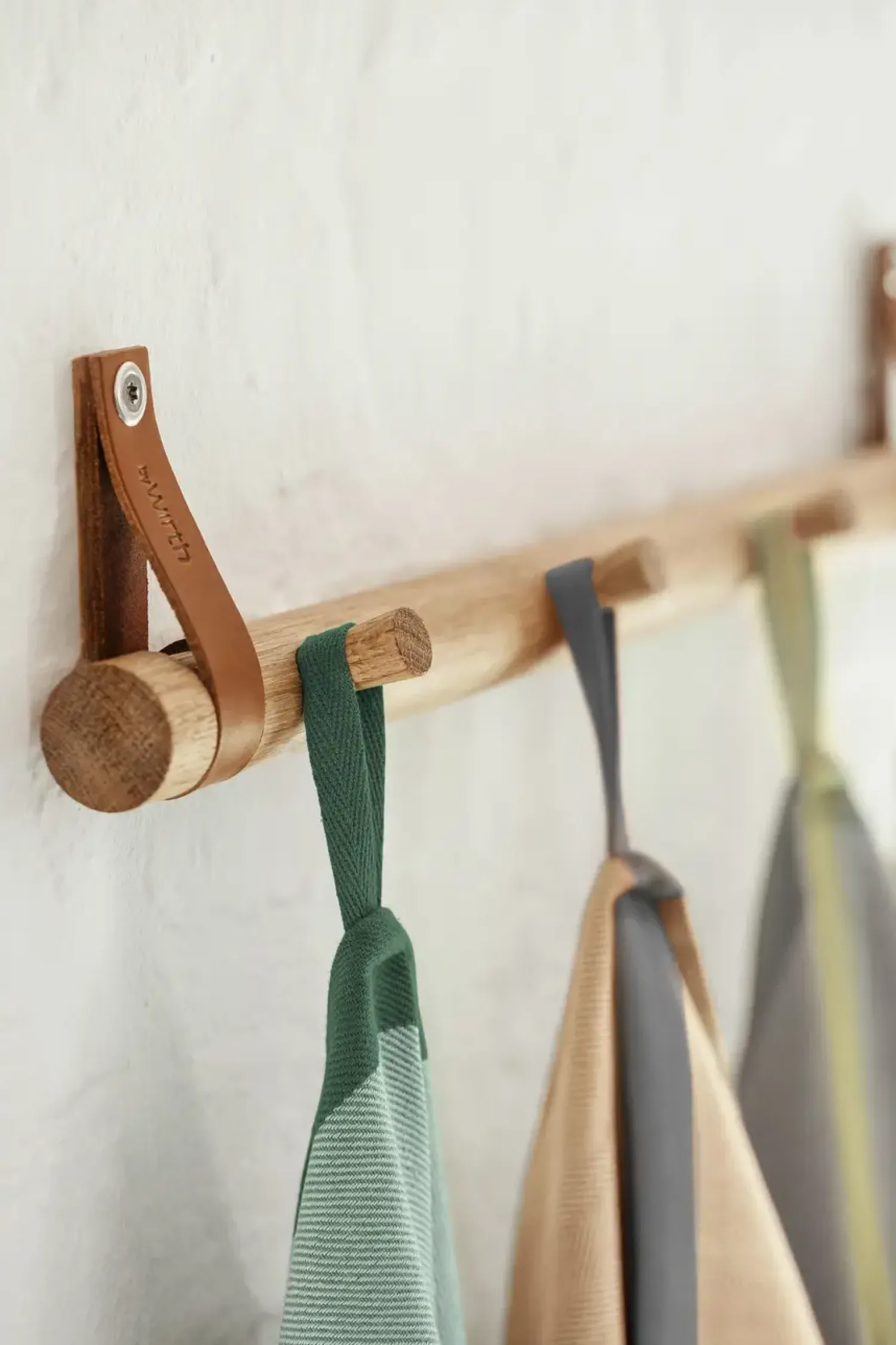 Ekta Living - Viskestykker - 2 stk. - Taupe/Green^By Wirth Outlet