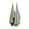 Ekta Living - Viskestykker - 2 stk. - Grey/Yellow^By Wirth Outlet