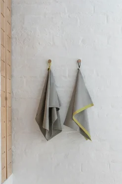 Ekta Living - Viskestykker - 2 stk. - Grey/Yellow^By Wirth Outlet