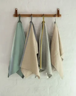 Ekta Living - Viskestykker - 2 stk. - Grey/Yellow^By Wirth Outlet