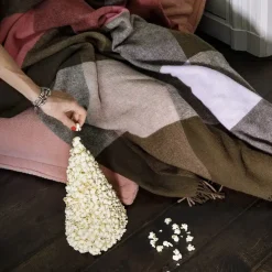 - Colour Blend plaid/tæppe - Rhubarb^Fatboy Best