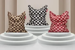 - Original Slim Teddy Chess sækkestol - Sort ternet*Fatboy Outlet