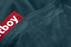 - Original Slim Velvet Sækkestol (Recycled) - Petrol - Blågrøn*Fatboy Outlet