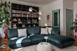 - Puf - Point Terry Blizzard Blue Creme - Blå - 35x50 cm*Fatboy Sale