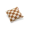 - Teddy pude - Chess Almond Creme - brun ternet - 50x50 cm*Fatboy Sale