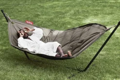 Headdemock hængekøje - Taupe/brun - Inkl. sort stativ*Fatboy Online