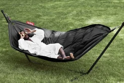 Headdemock hængekøje - Sort - Inkl. sort stativ^Fatboy Clearance