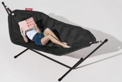 Headdemock hængekøje - Sort - Inkl. sort stativ^Fatboy Clearance