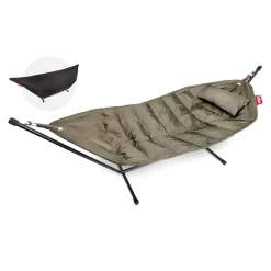 hængekøje Deluxe - Beige / Taupe. Sæt med hængekøje, pude og regncover^Fatboy Clearance