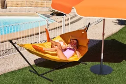 hængekøje Deluxe - Gul - Sæt med hængekøje, pude og regncover*Fatboy Outlet