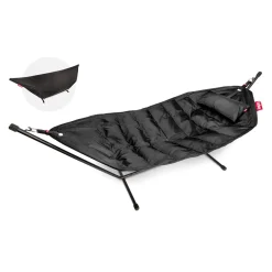 hængekøje Deluxe - Sort - Sæt med hængekøje, pude og regncover*Fatboy Outlet