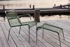 - Fodskammel til udendørs loungestol - Mya spaghetti - Sort^FIAM Hot