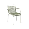 - Havestol - Mya spaghetti m. armlæn - Sage Grøn*FIAM New