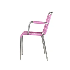 - Havestol - Mya spaghetti m. armlæn - Pink*FIAM Hot