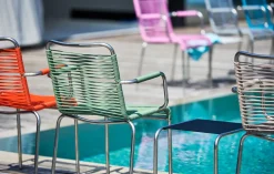 - Havestol - Mya spaghetti m. armlæn - Pink*FIAM Hot