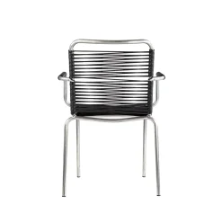 - Havestol - Mya spaghetti m. armlæn - Sort^FIAM Best