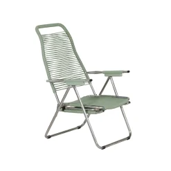 FIAM - Liggestol - Spaghetti - Sage Grøn - med fodskammeludtræk*