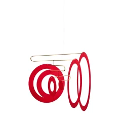 Flensted hanging art - Supersonic - Rød^Flensted Mobiles