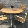 Friis Furniture - Teaktræsbord - Læsø - Ø110 cm - 2. sortering* Outlet