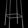 - Barstol - High Dot™ Bar stool 4-legs - højmodel - Wild leather Walnut/Chromed steel base*Fritz Hansen Outlet