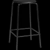 - Barstol - High Dot™ Counter stool 4-legs - Intense leather Black/Black Powdercoated base^Fritz Hansen Clearance