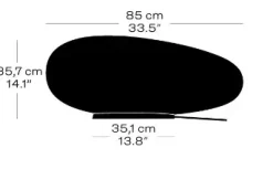 - Bord/Gulvlampe - Avion - Sort/Hvid*Fritz Hansen Sale