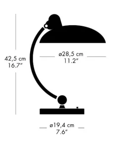 - Bordlampe - Kaiser Idell 6631-T - Mørk Grøn/krom*Fritz Hansen Online