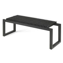 Fritz Hansen - Cutter Bænk - Sort - L 120 cm^​​​​​​​Fritz Hansen Hot